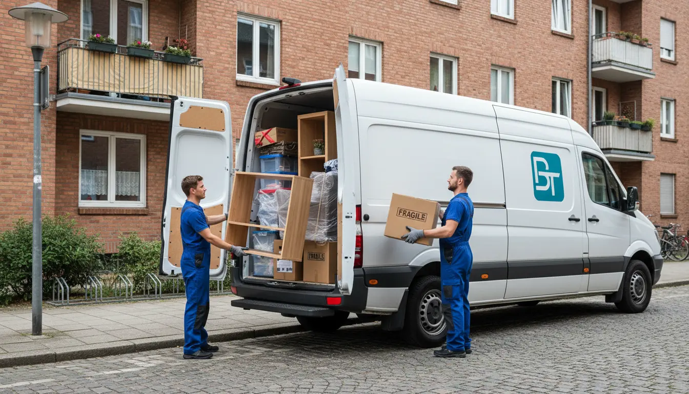 Beladung Entsorgungsfahrzeug